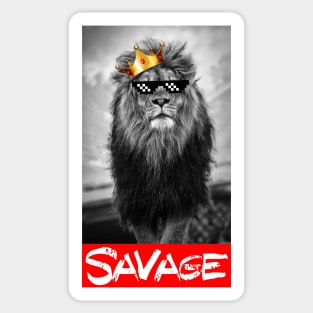 Savage Lion Sticker